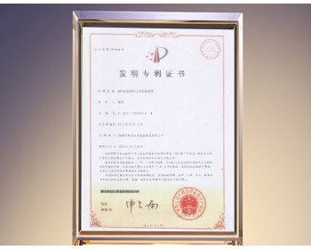 利勇安發明專利證書